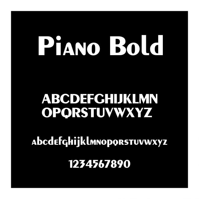 Piano Bold