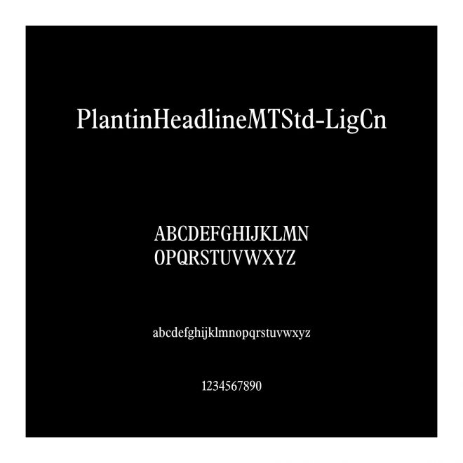 PlantinHeadlineMTStd-LigCn