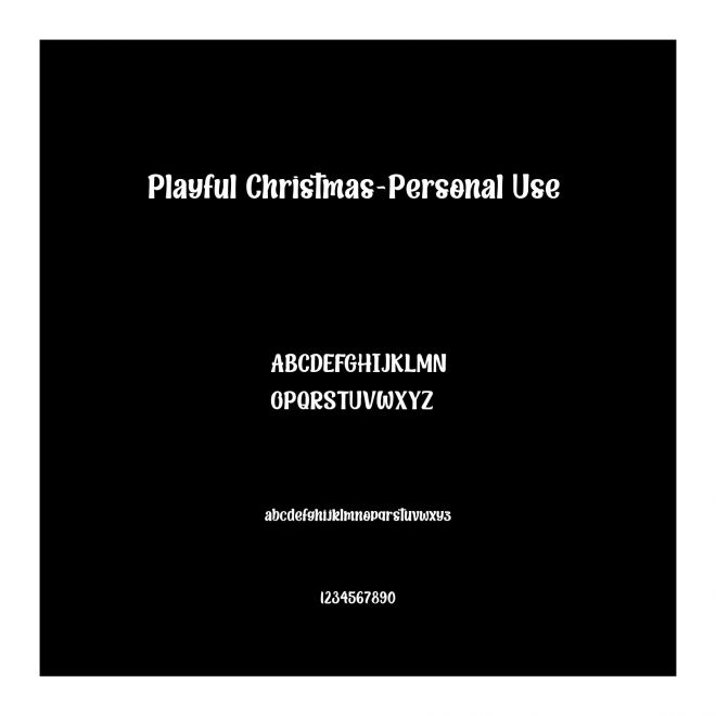 Playful Christmas-Personal Use 