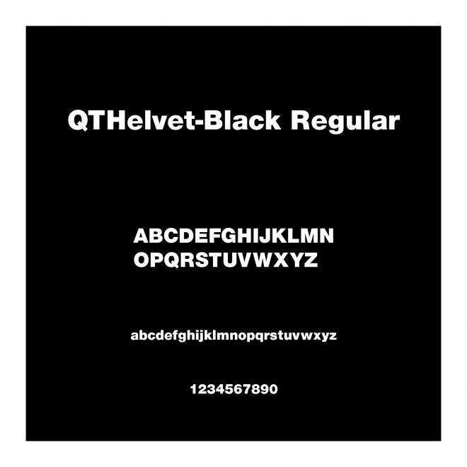 QTHelvet-Black Regular