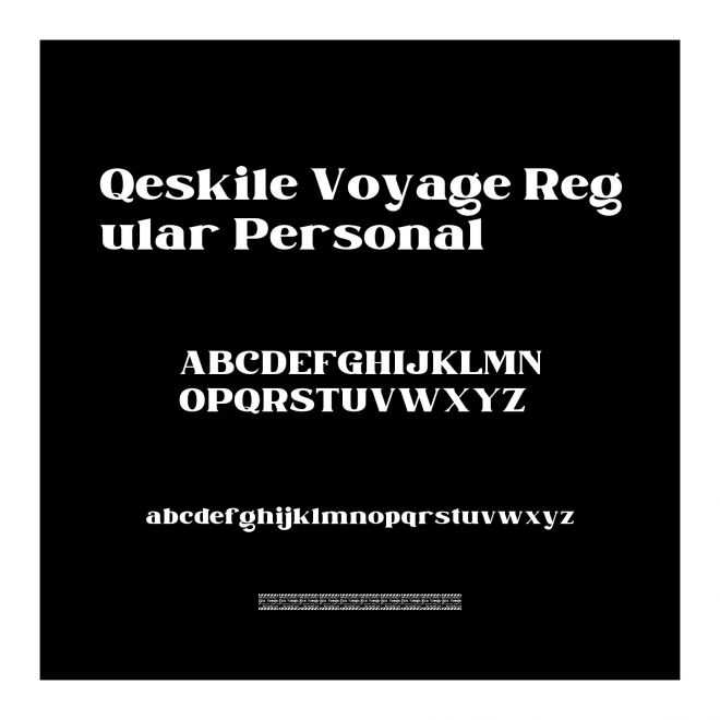 Qeskile Voyage Regular Personal