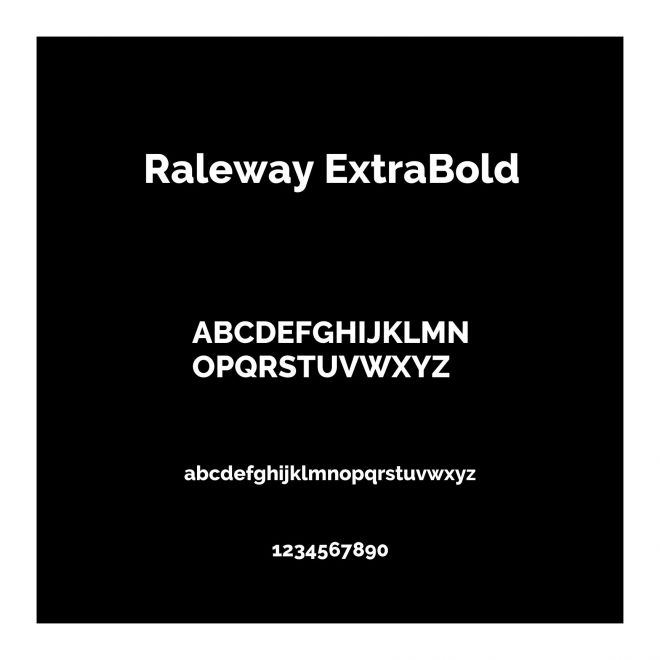 Raleway ExtraBold