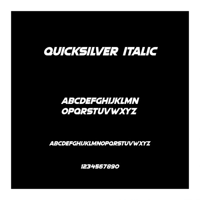 Quicksilver Italic