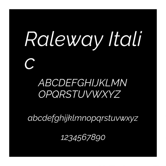Raleway Italic