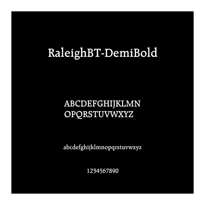 RaleighBT-DemiBold
