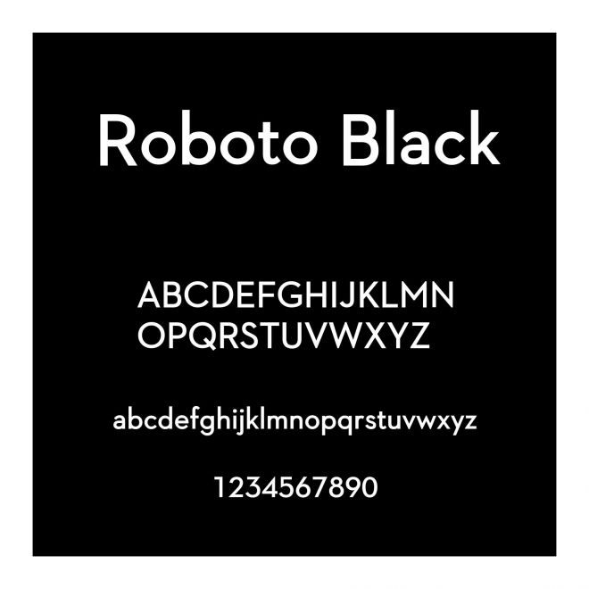 Roboto Black