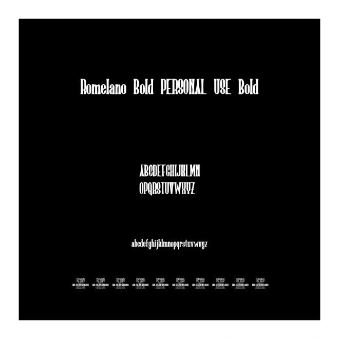 Romelano Bold PERSONAL USE Bold