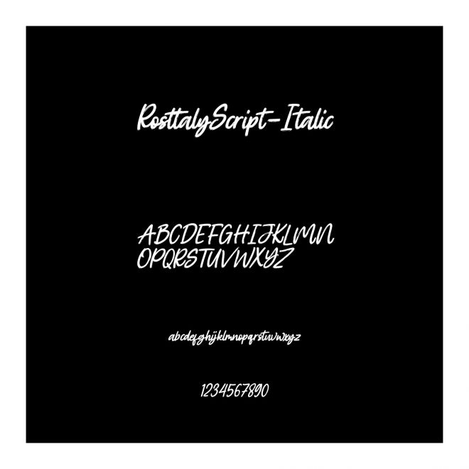 RosttalyScript-Italic