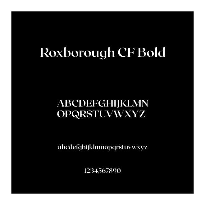 Roxborough CF Bold