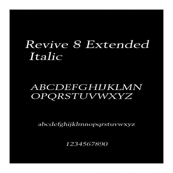 Revive 8 Extended Italic
