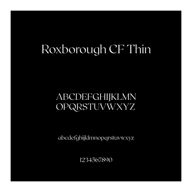 Roxborough CF Thin