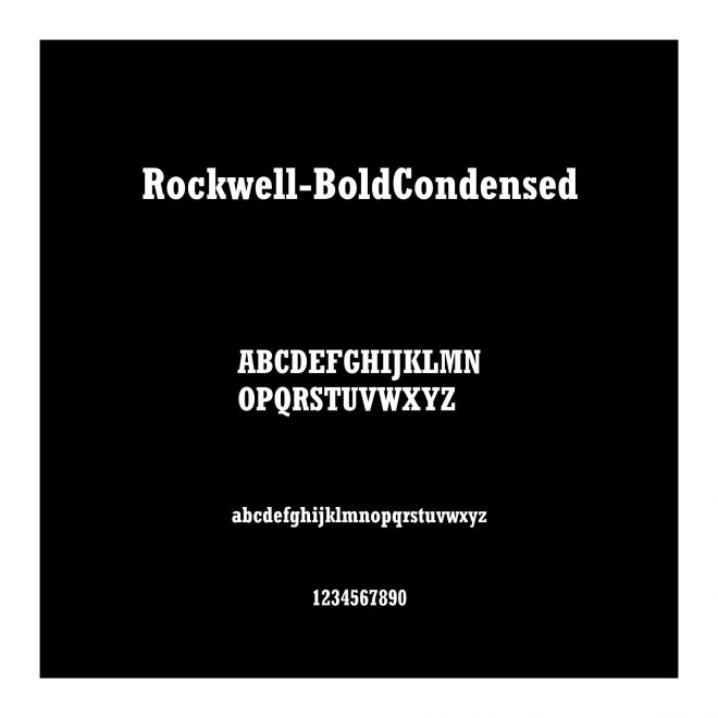Rockwell-BoldCondensed