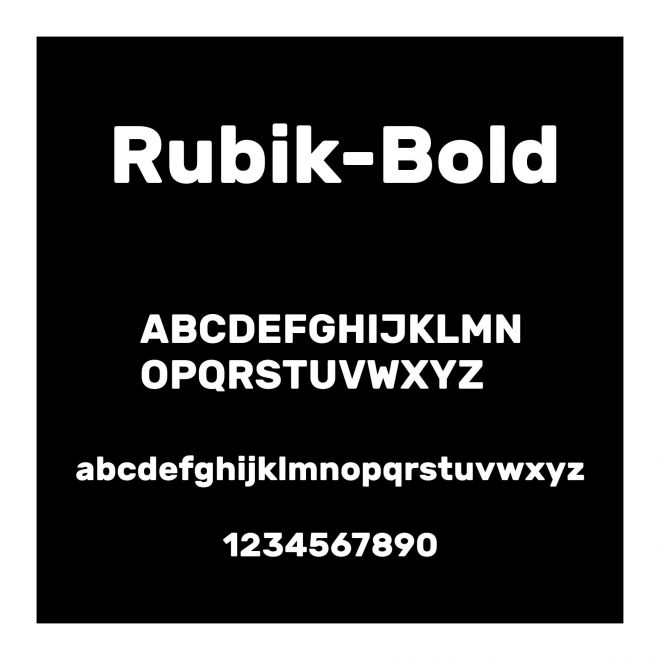 Rubik Bold