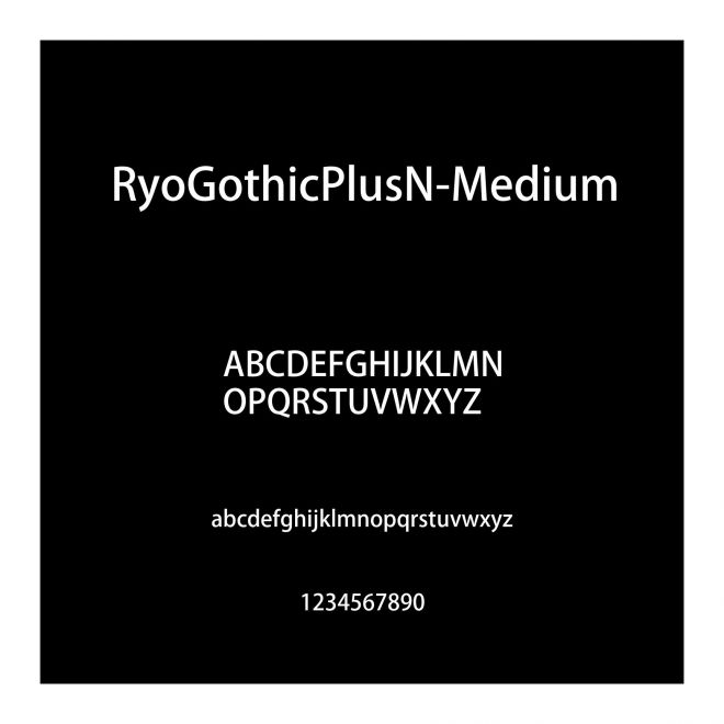 RyoGothicPlusN-Medium