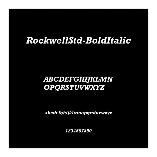 RockwellStd-BoldItalic
