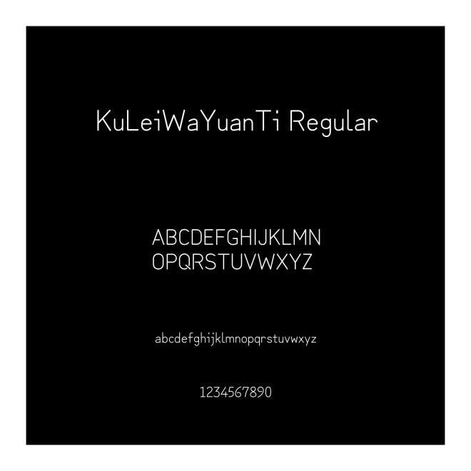 KuLeiWaYuanTi Regular