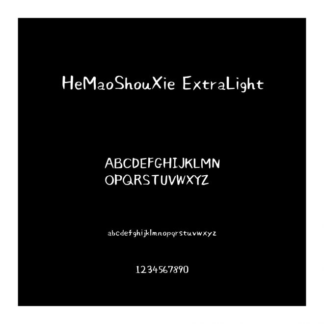 HeMaoShouXie ExtraLight
