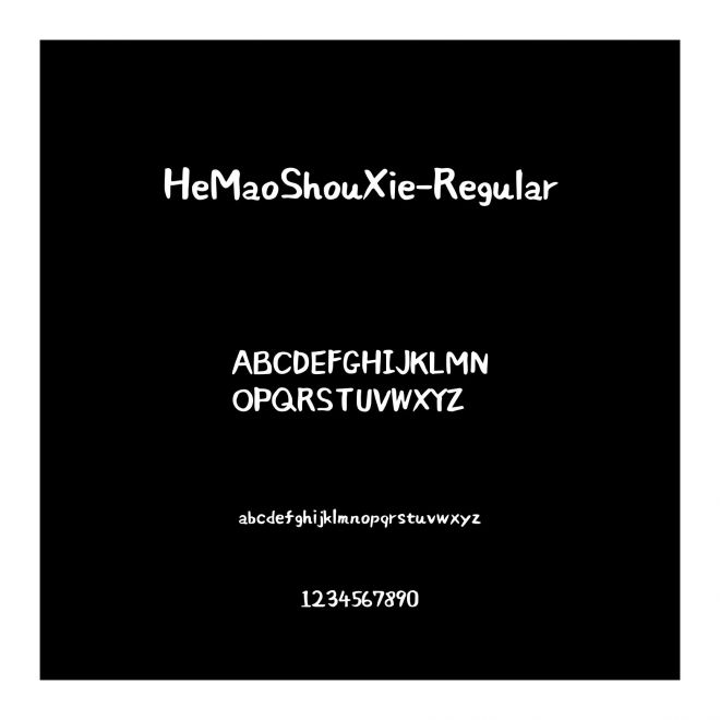 HeMaoShouXie-Regular
