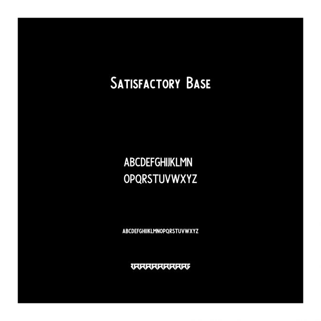 Satisfactory Base