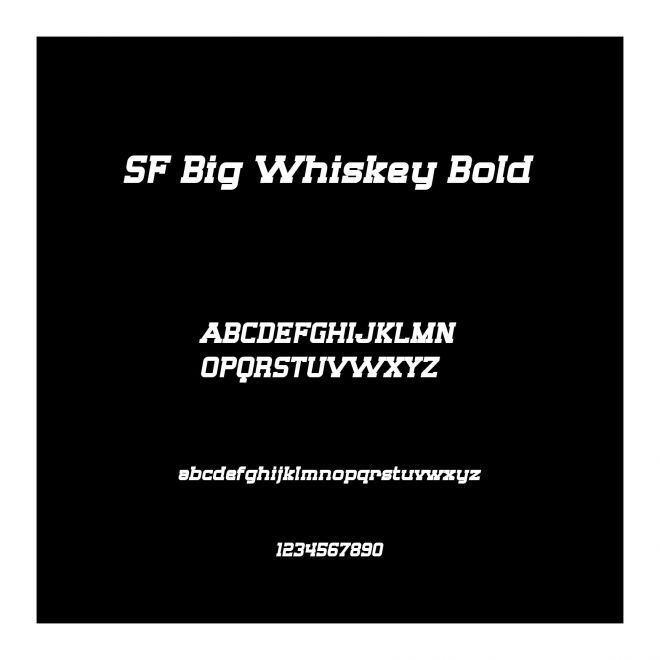 SF Big Whiskey Bold