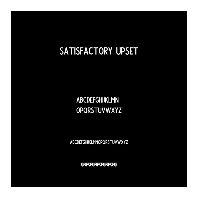 Satisfactory Upset