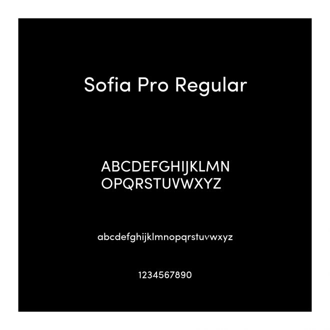 Sofia Pro Regular
