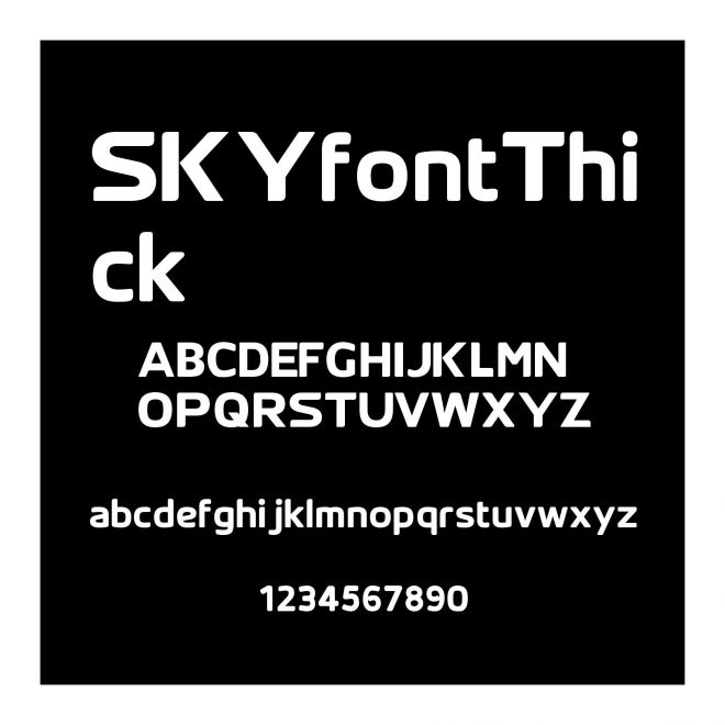 SKYfontThick