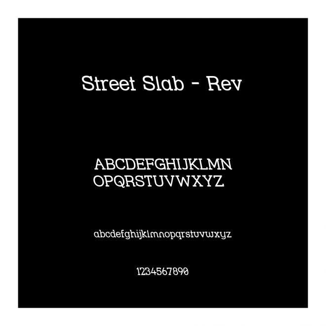 Street Slab - Rev