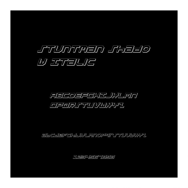 Stuntman Shadow Italic