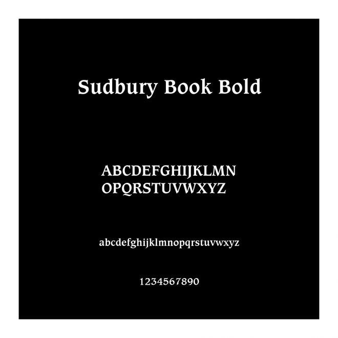 Sudbury Book Bold