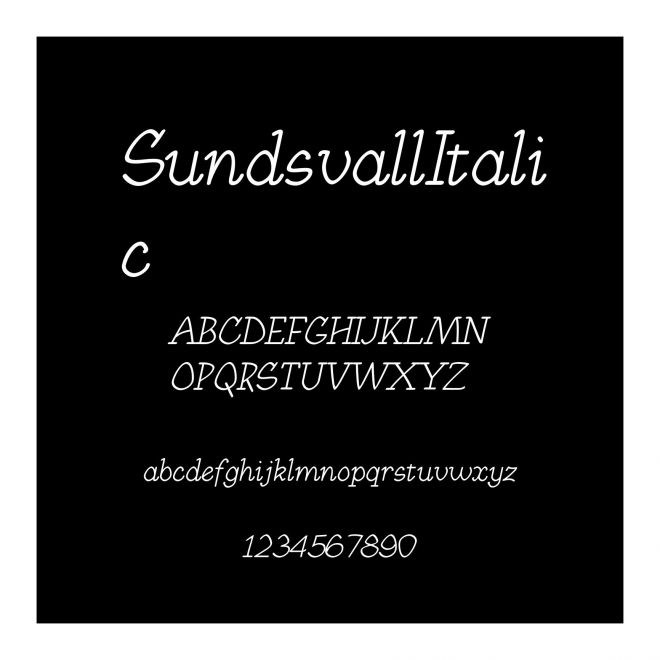 SundsvallItalic