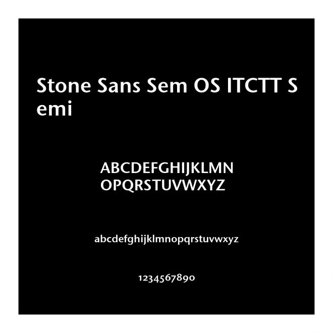 Stone Sans Sem OS ITCTT Semi