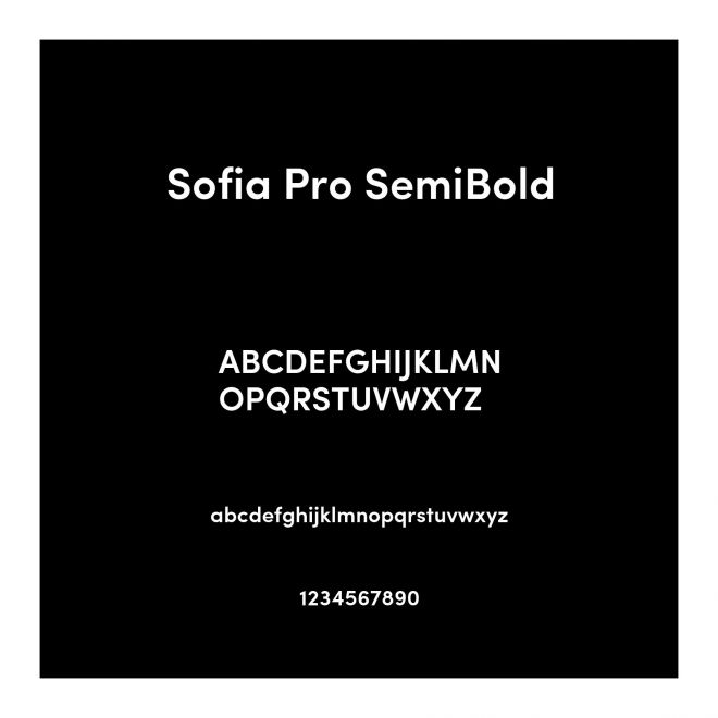 Sofia Pro SemiBold