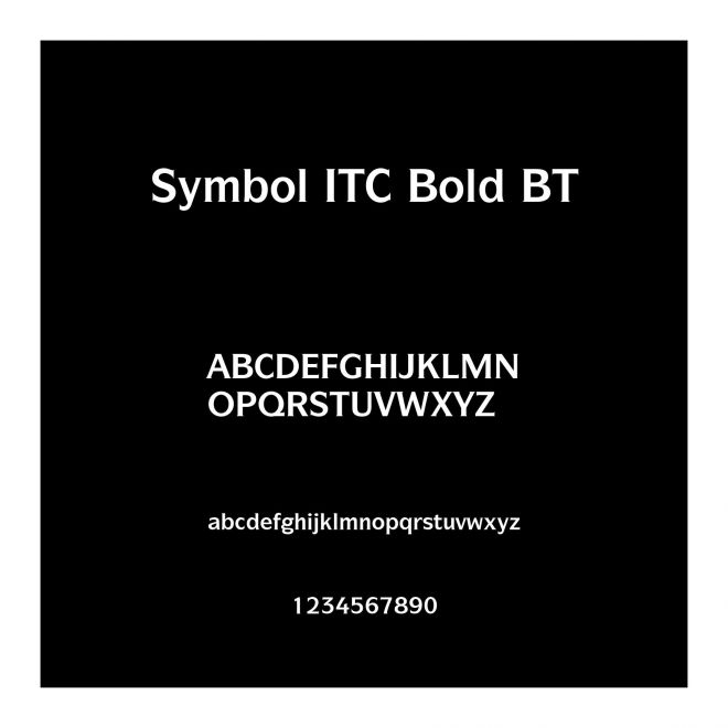 Symbol ITC Bold BT