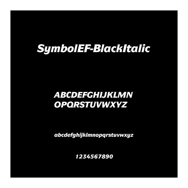 SymbolEF-BlackItalic