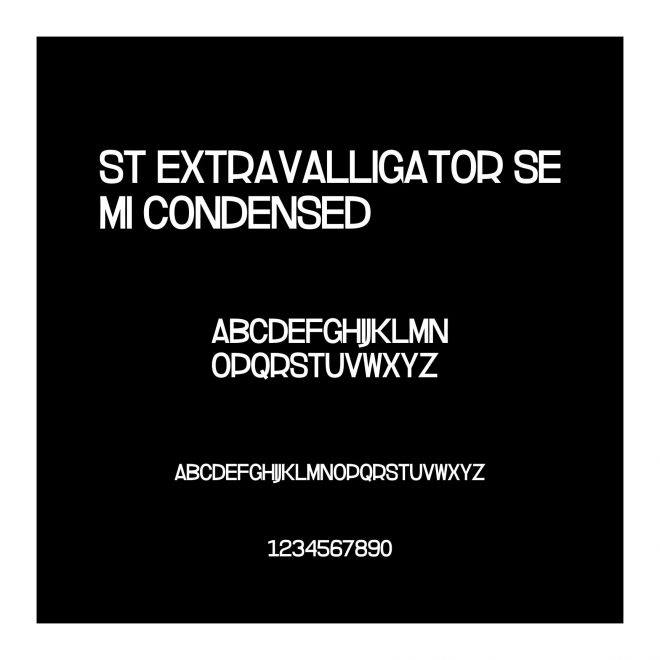 ST Extravalligator Semi Condensed