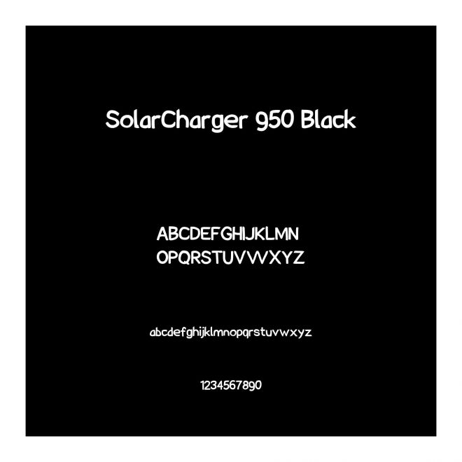 SolarCharger 950 Black