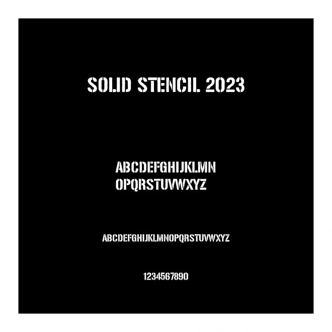 Solid Stencil 2023