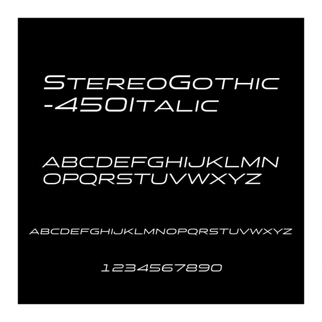 StereoGothic-450Italic