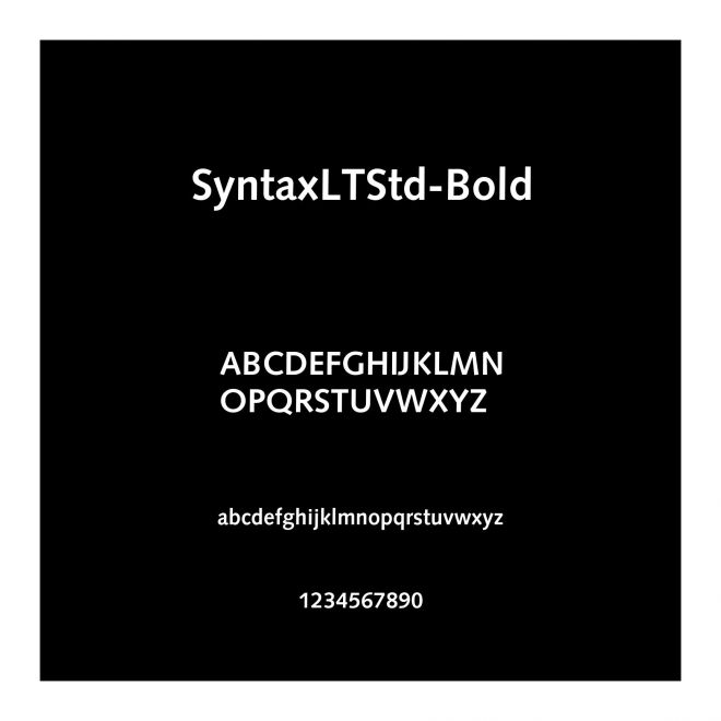 SyntaxLTStd-Bold