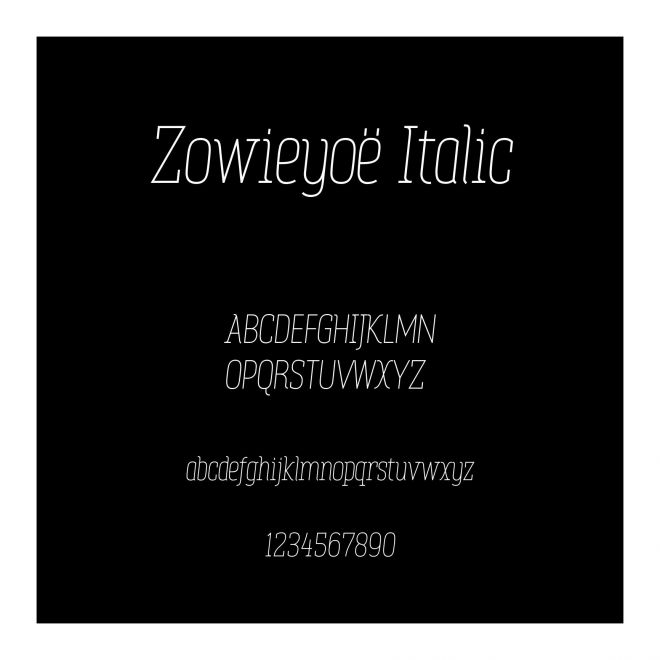 Zowieyo? Italic