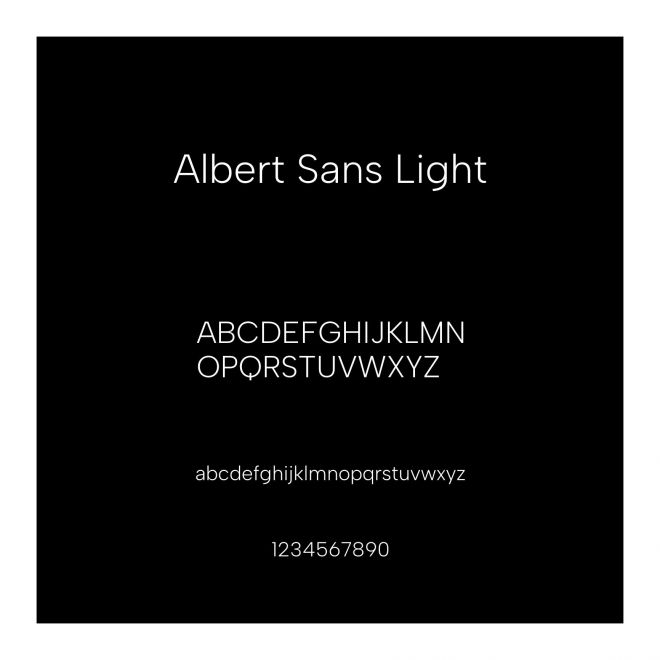 Albert Sans Light