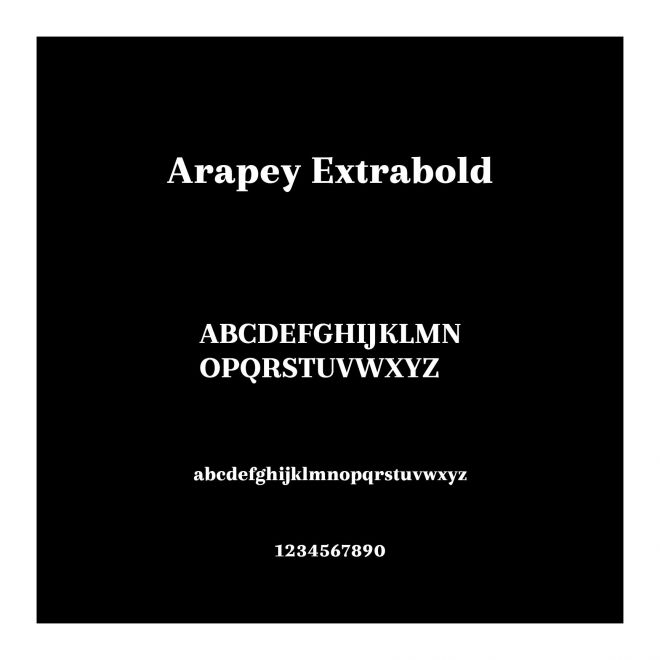 Arapey Extrabold