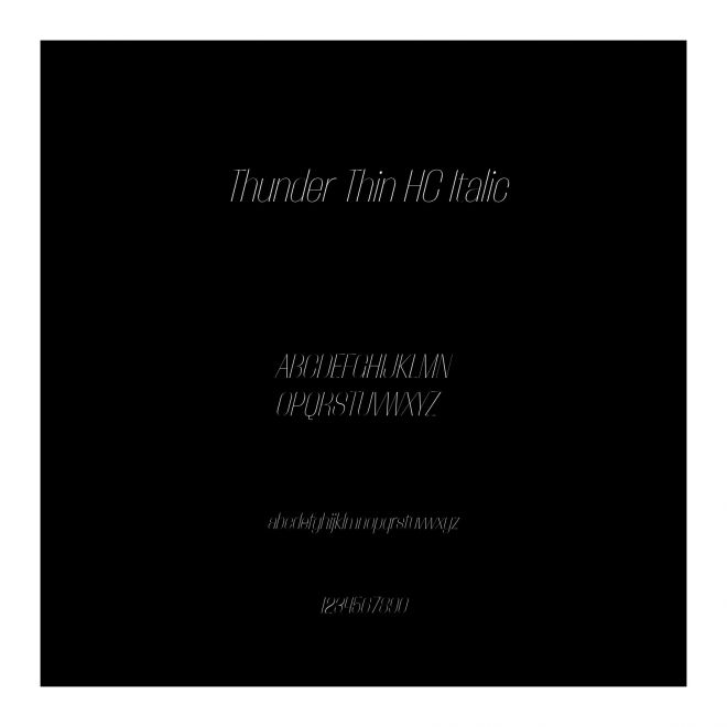 Thunder Thin HC Italic