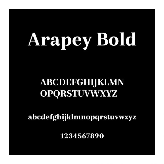 Arapey Bold