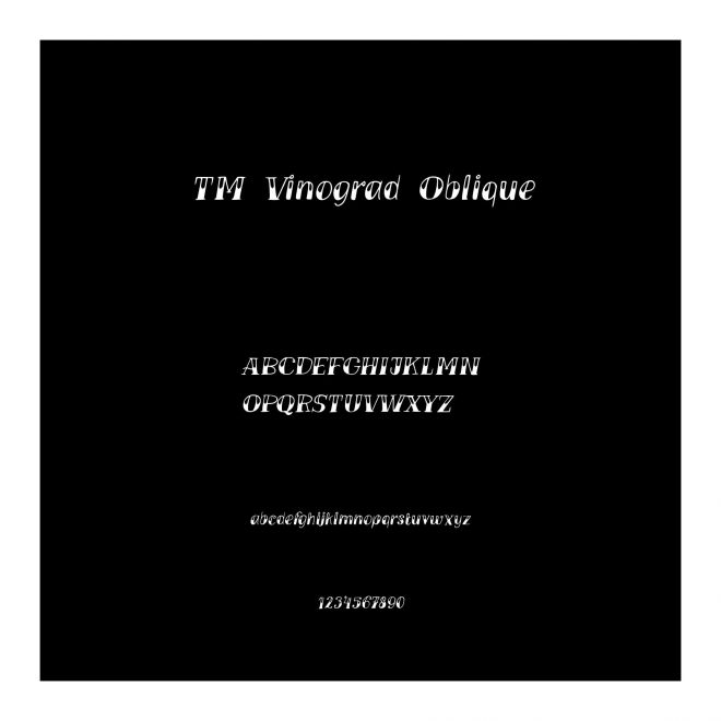 TM Vinograd Oblique