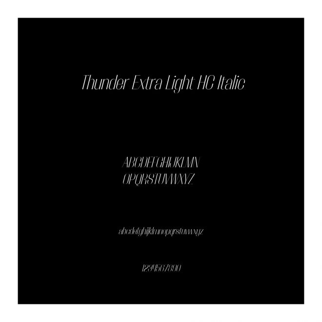 Thunder Extra Light HC Italic