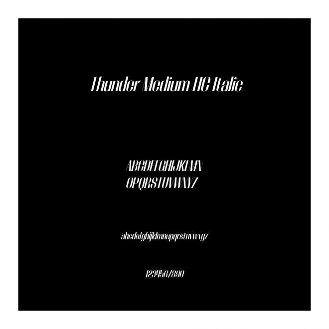 Thunder Medium HC Italic