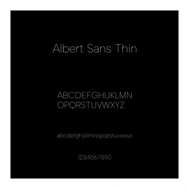 Albert Sans Thin