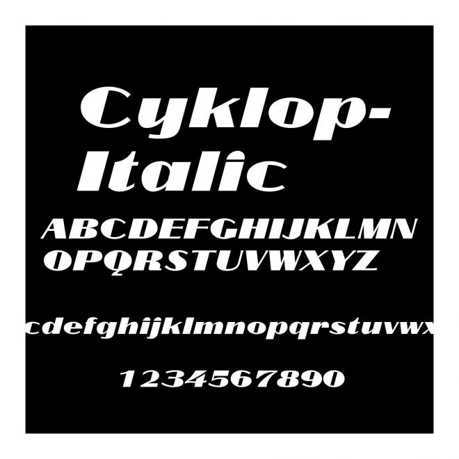 Cyklop-Italic